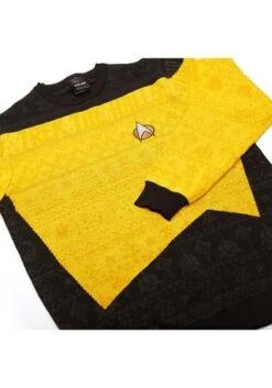 Star Trek Yellow Christmas Sweater -Kurt Adler Shop star trek yellow christmas sweater alt 9