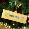 Stick Of Butter Glass Christmas Ornament