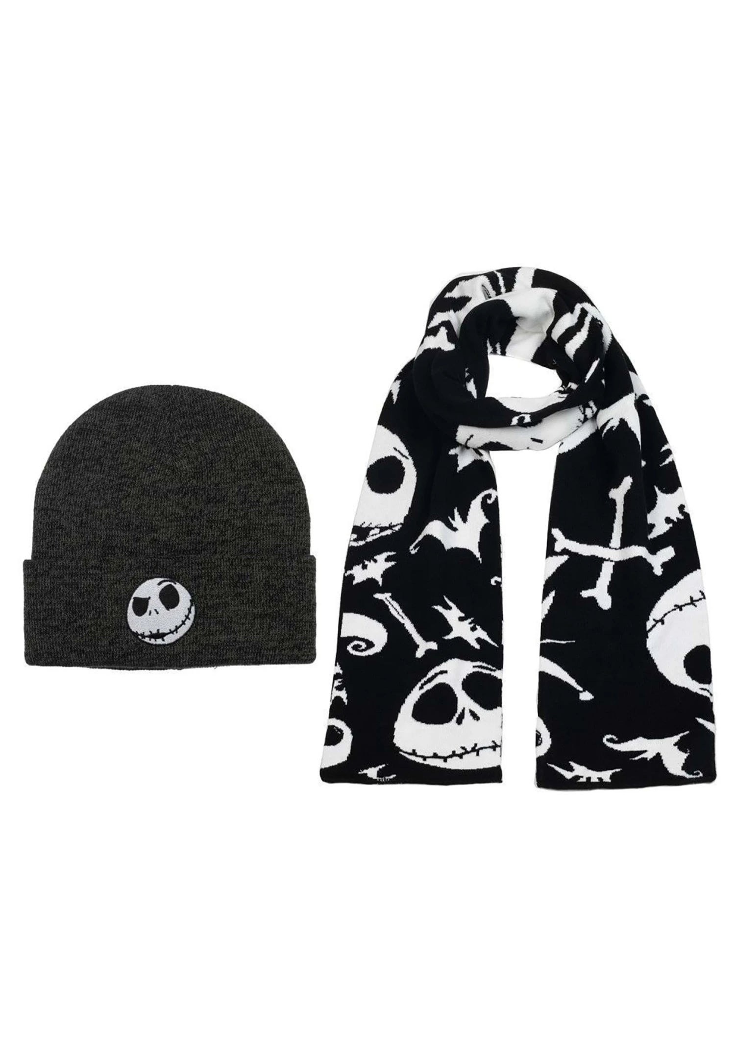 Nightmare Before Christmas Beanie And Scarf Combo 1 Nightmare Before Christmas Beanie And Scarf Combo