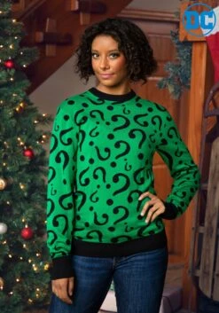 Adult The Riddler Ugly Christmas Sweater -Kurt Adler Shop the riddler ugly christmas sweater alt 7