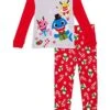 Baby Shark Christmas Love Boy's Pajama Set For Toddlers