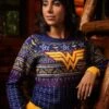 Wonder Woman Women's Navy Ugly Christmas Sweater